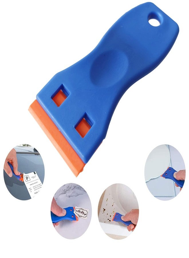 Inditrust أداة كشط محمولة من إنديتراست ومجموعة من 10 شفرات إضافية لإزالة الملصقات والطلاء والشارات من الزجاج وأسطح المواقد - Image 4